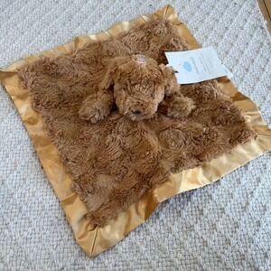 Cloud Island Lovey Puppy Dog Security Blanket Satin Trim Sensory Blanket New